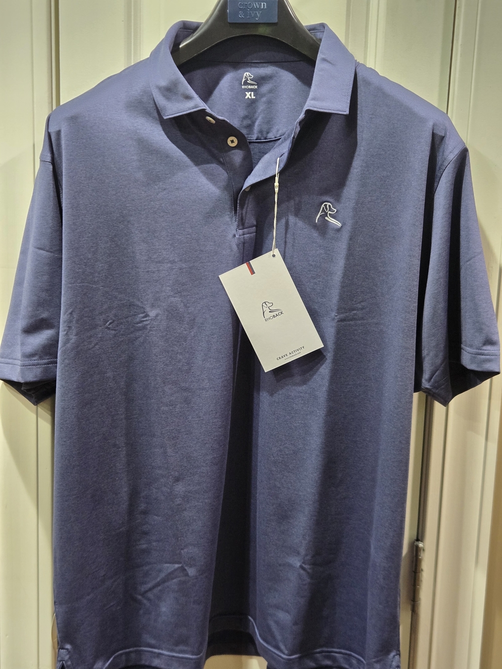 Rhoback Men's Polo in Navy Blue